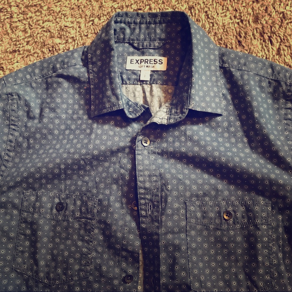 Express Short Sleeve Button Up